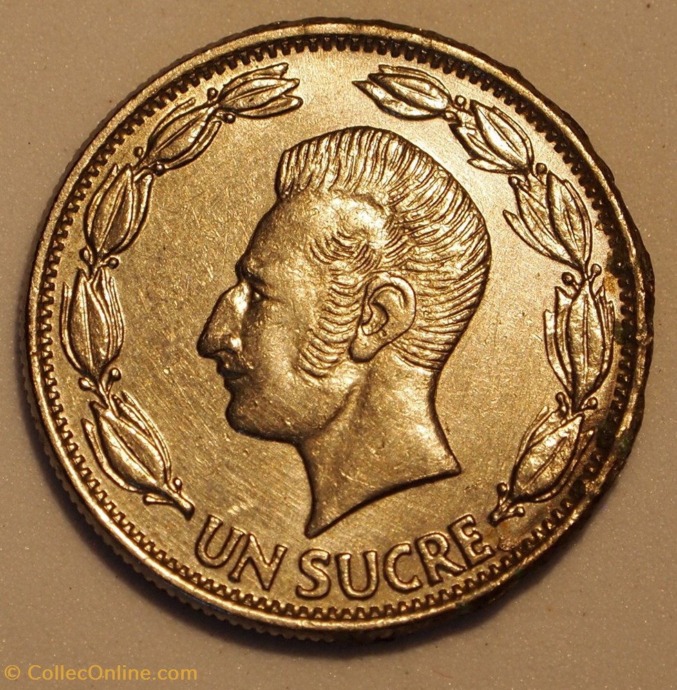 1 Sucre - 1970 monnaies monde equateur 1 sucre 1970