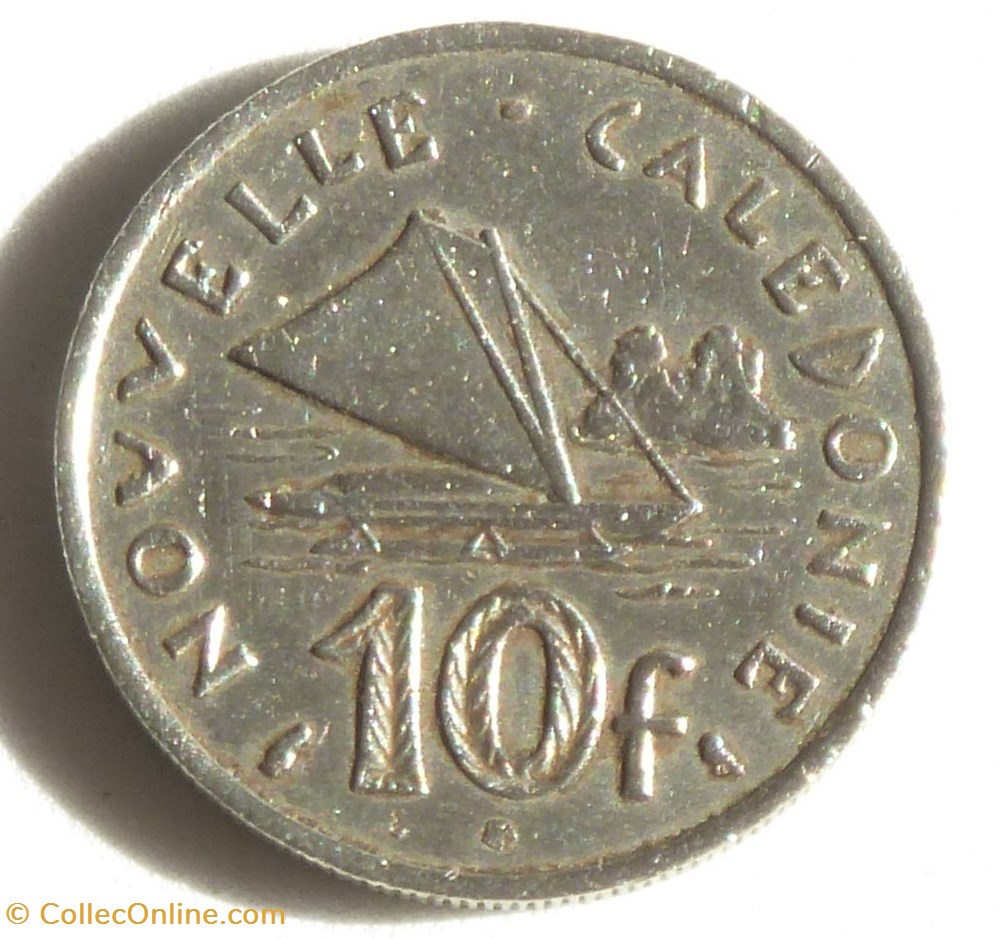 monnaies monde nouvelle caledonie 10 francs 1970
