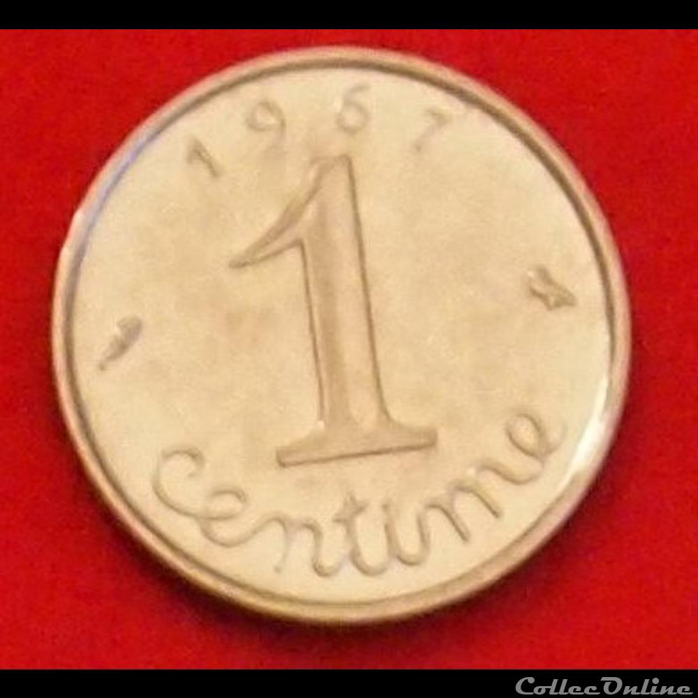 1 Centime - Epi - 1967 monnaies monde france 1 centime epi 1967