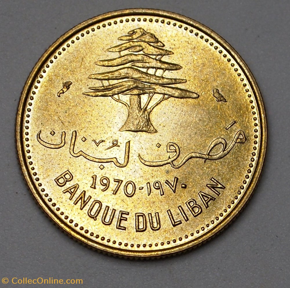 10 Piastres - 1970 monnaies monde liban 10 piastres 1970