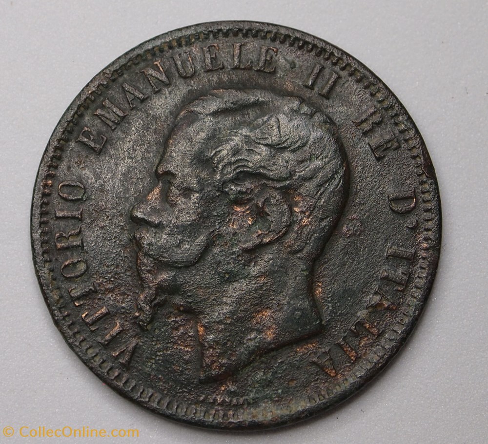 10 Centesimi - 1866 M monnaie monde italie 10 centesimi 1866 m