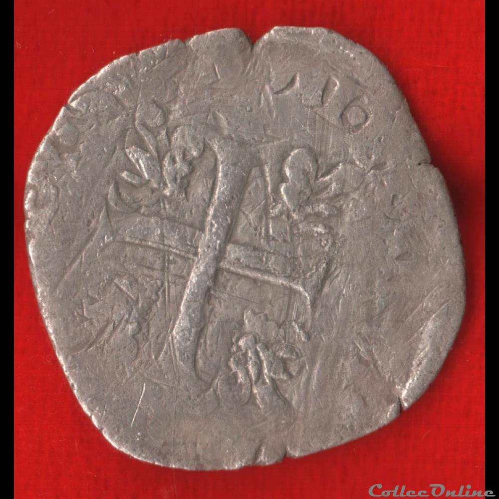 Dizain Franciscus ou Blanc - 1519 - monnaies europe medievale france royales dizain franciscus ou blanc 1519