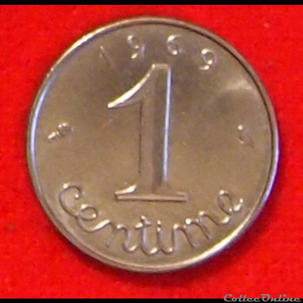 1 Centime - Epi - 1969 monnaies monde france 1 centime epi 1969