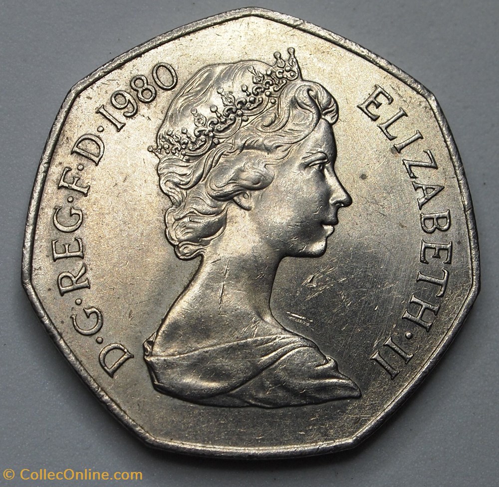 50 Pence - 1980 monnaies monde royaume uni 50 pence 1980