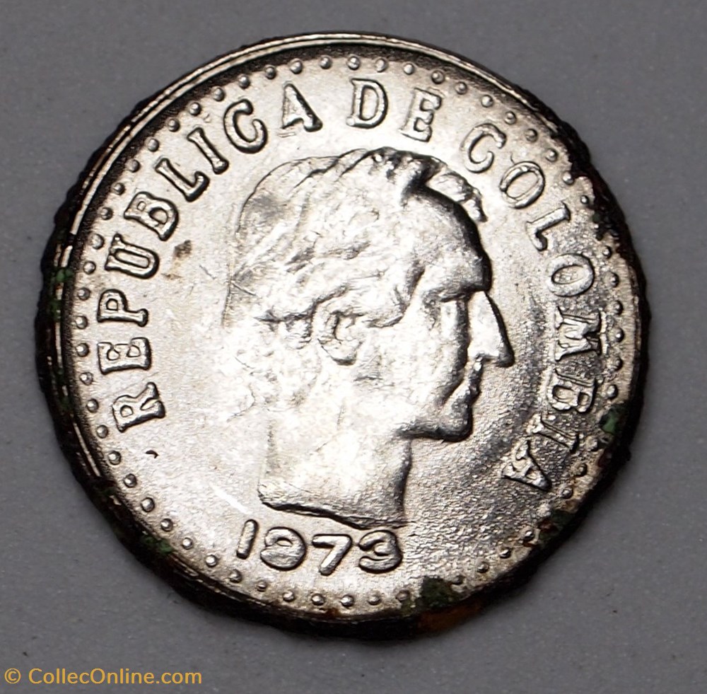 monnaies monde colombie 10 centavos 1973