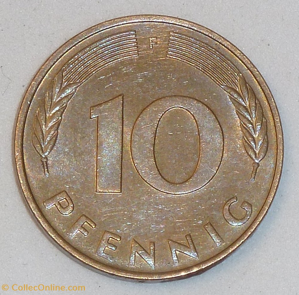 10 Pfennig - 1978 F monnaies monde allemagne 10 pfennig 1978 f