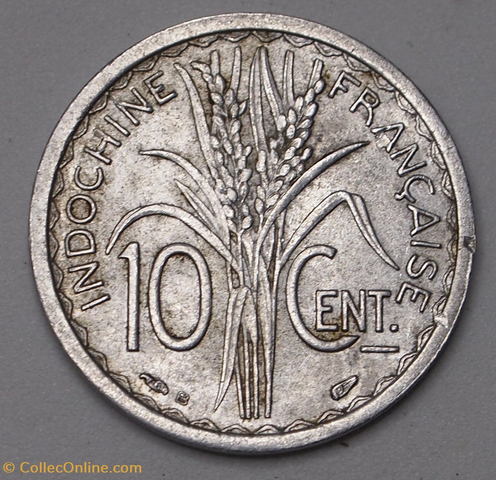 10 Centimes - 1945 B monnaies colonies francaises 10 centimes 1945 b