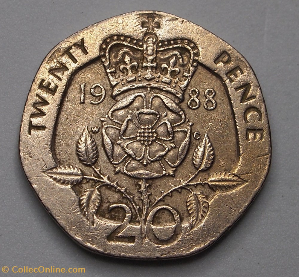 20 Pence - 1988 monnaies monde royaume uni 20 pence 1988