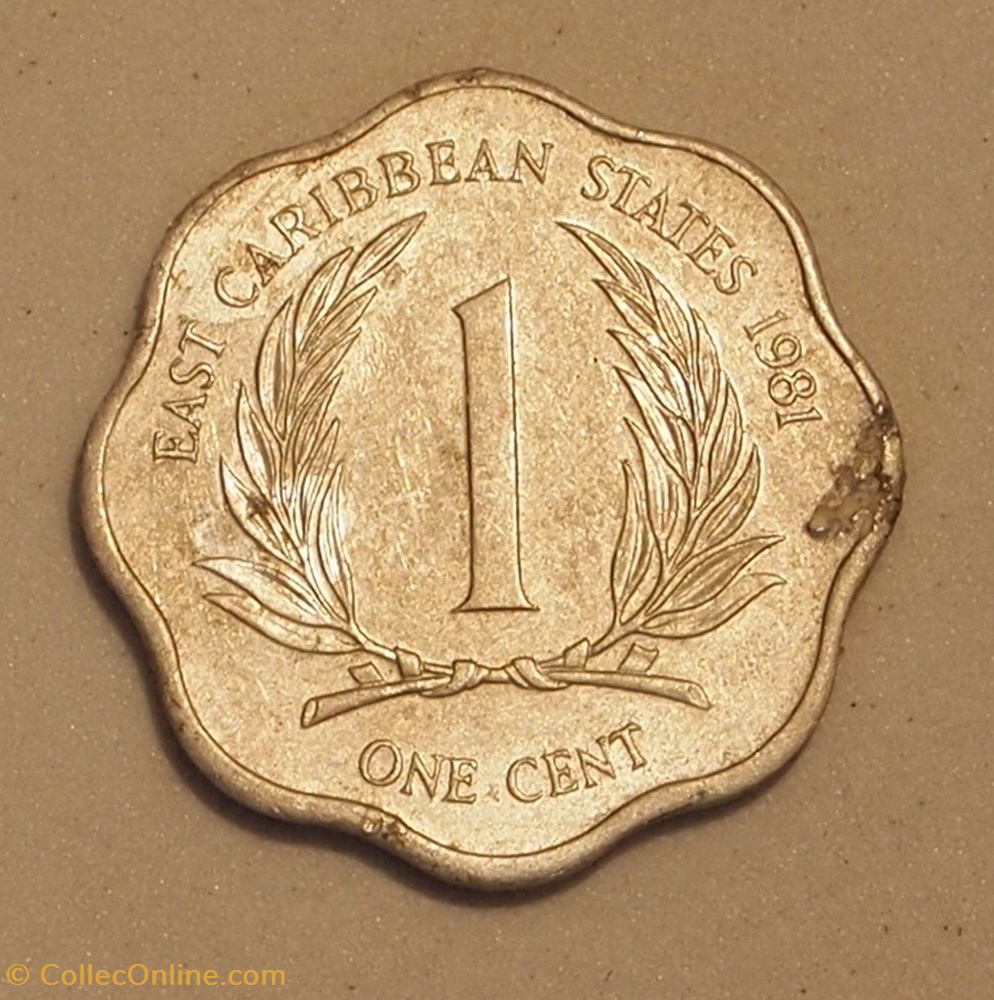 1 Cent - 1981 monnaie monde etat de la caraibe orientale 1 cent 1981
