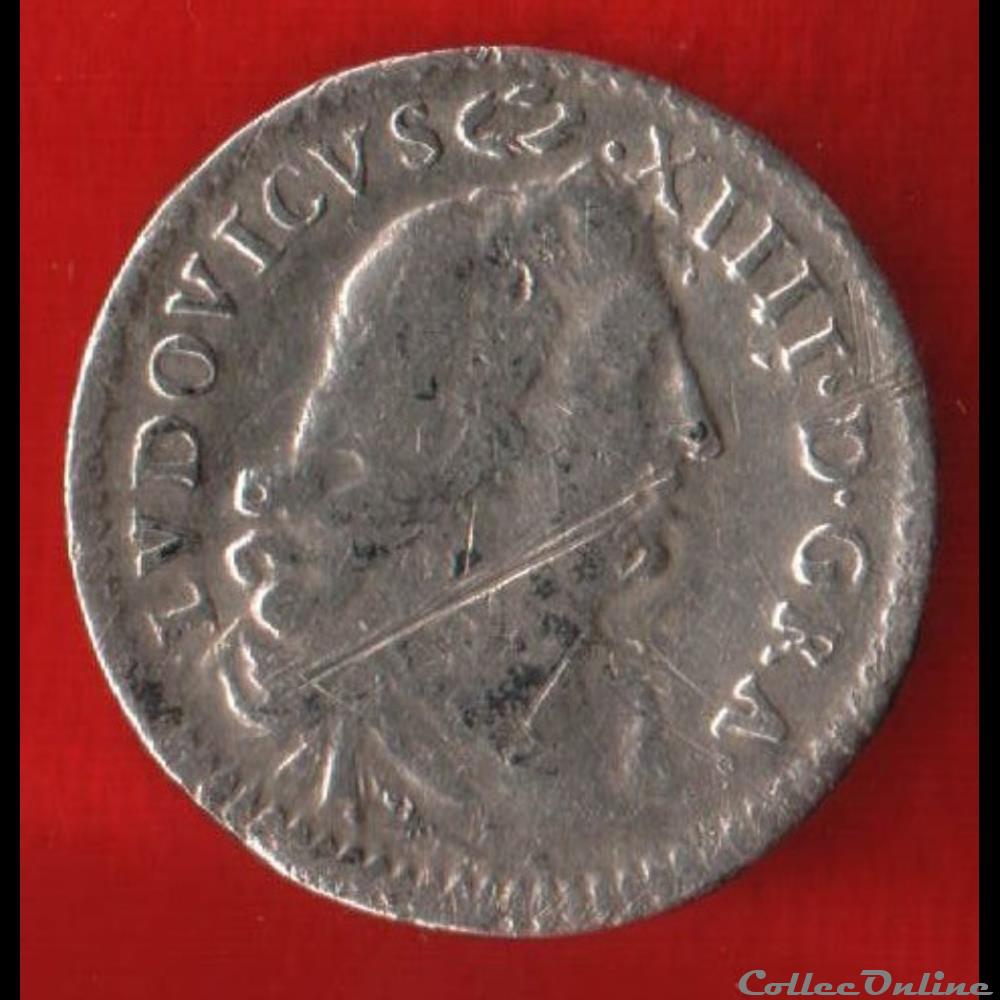 Quadruple sol à la croix fleurdelisée - 1675 - Paris monnaies europe medievale france royales quadruple sol a la croix fleurdelisee 1675 paris