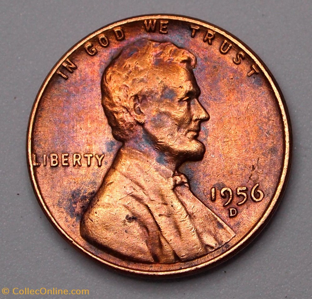monnaie monde etat uni 1 cent 1956 d