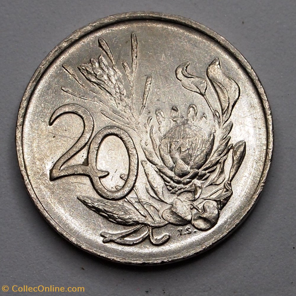 20 Cents - 1990 monnaie monde afrique du sud 20 cents 1990