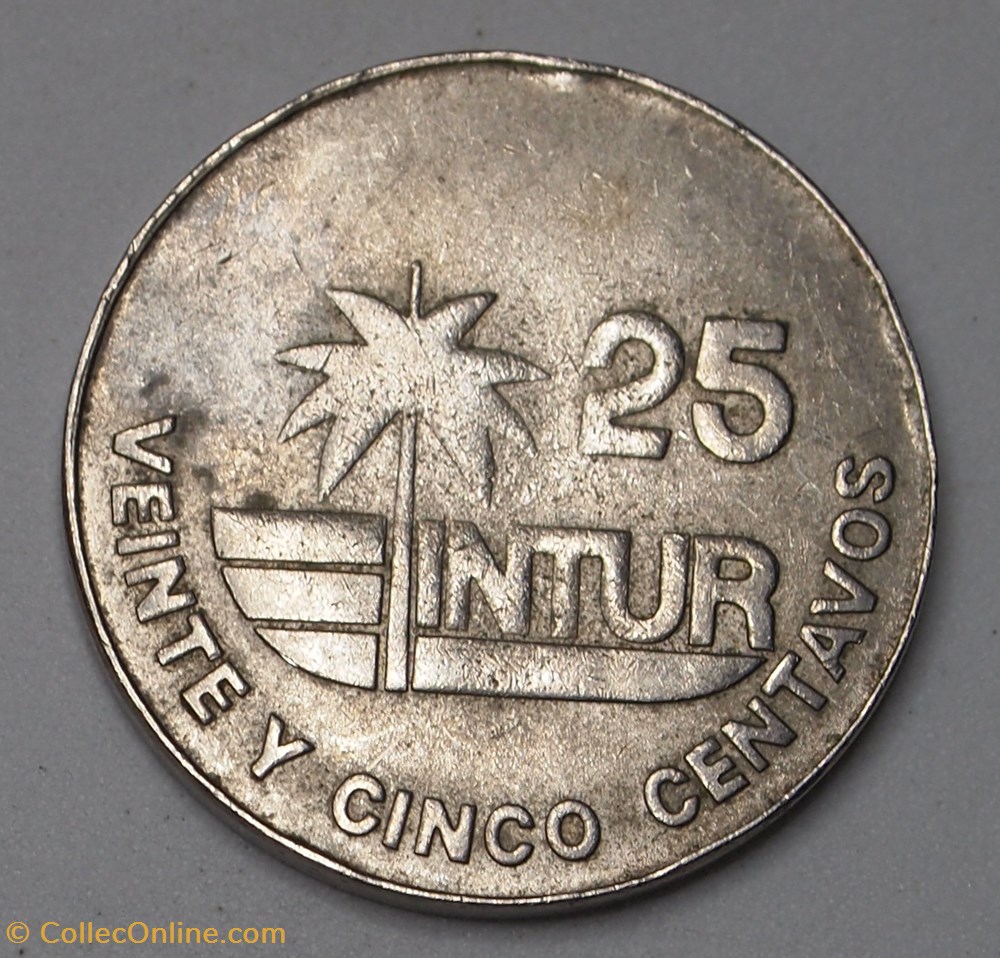 25 Centavos - 1981 monnaies monde cuba 25 centavos 1981