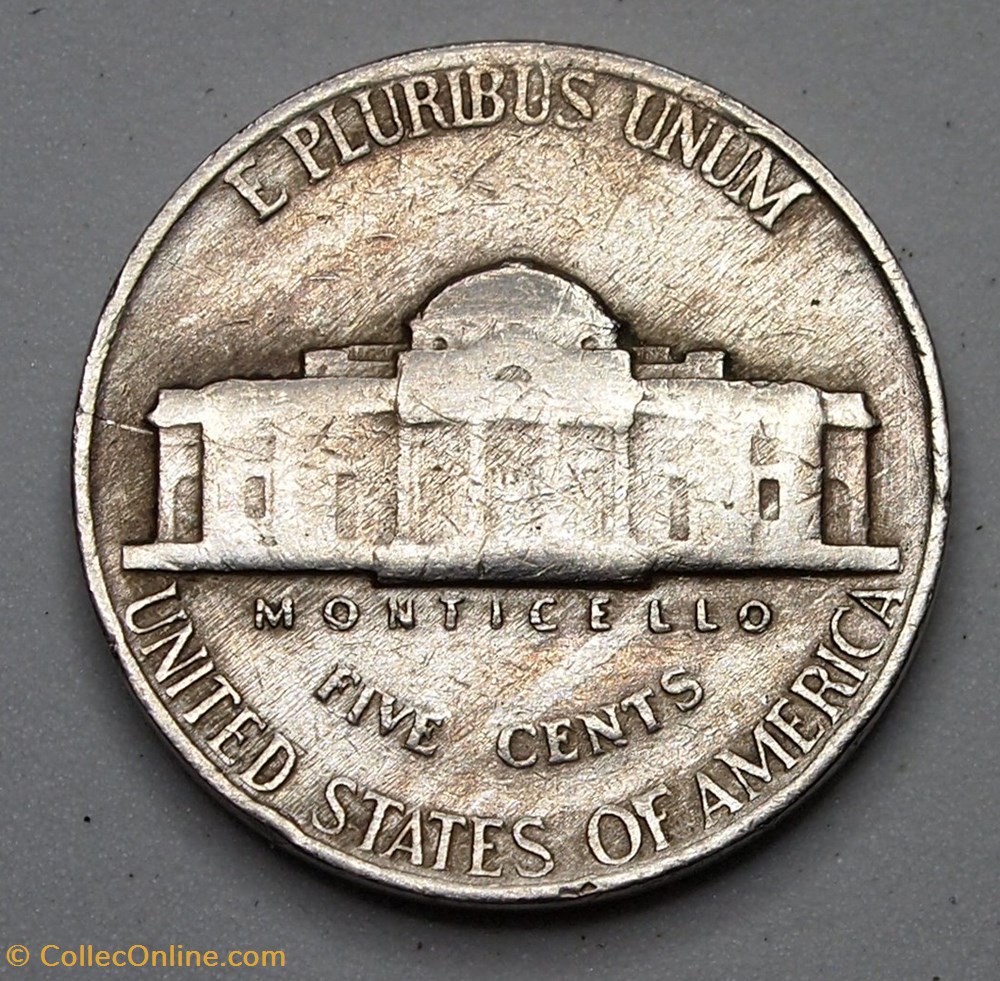5 cents - 1946 monnaie monde etat uni 5 cents 1946