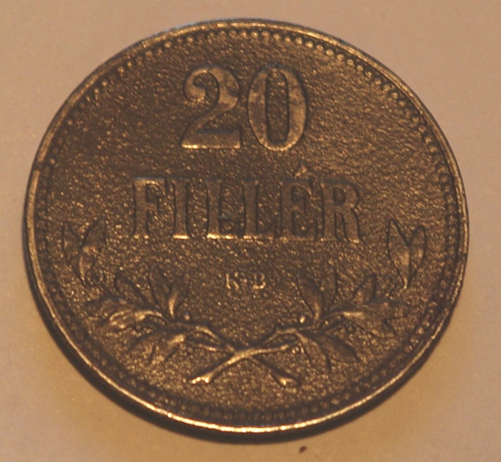 20 Filler - 1917 KB monnaies monde hongrie 20 filler 1917 kb