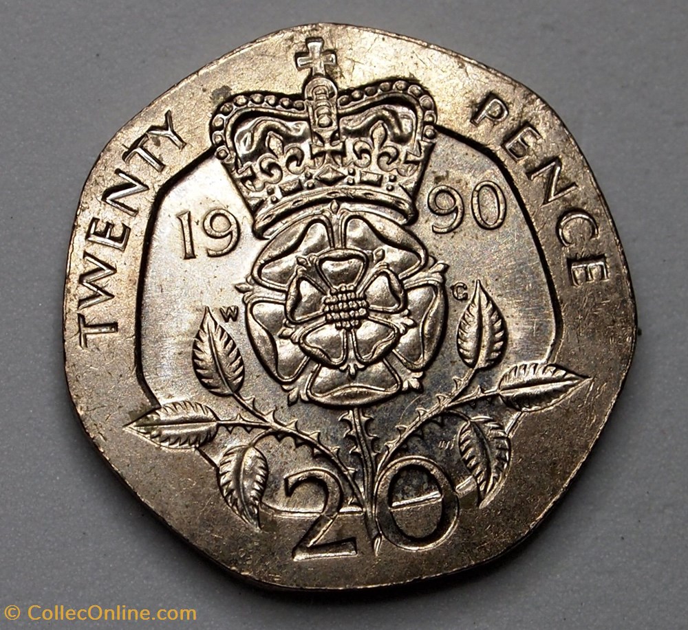20 Pence - 1990 monnaies monde royaume uni 20 pence 1990