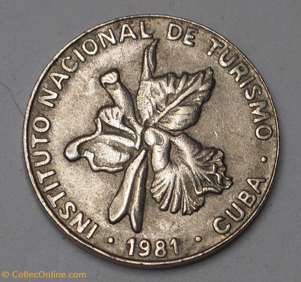 25 Centavos - 1981 monnaies monde cuba 25 centavos 1981