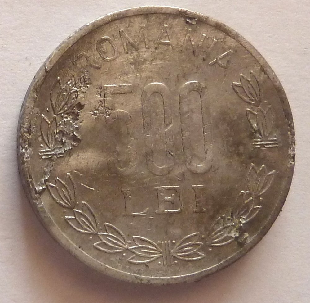 monnaies monde roumanie 500 lei 1999