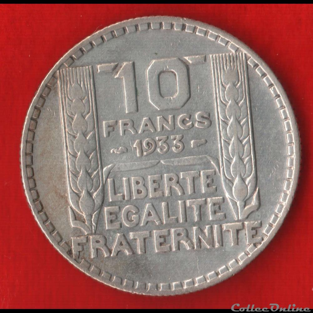 Turin - 10 Francs - 1933 monnaies monde france turin 10 francs 1933