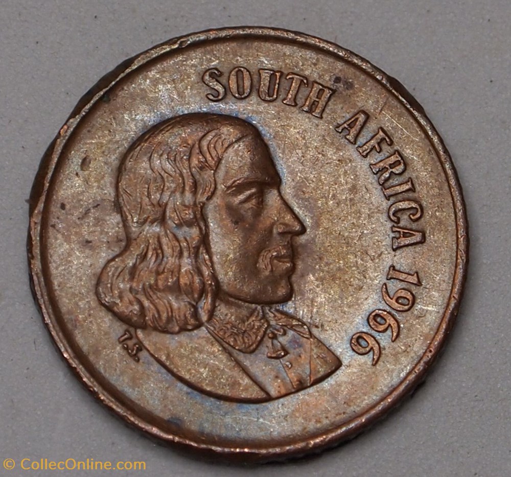 1 Cent - 1966 monnaies monde afrique du sud 1 cent 1966