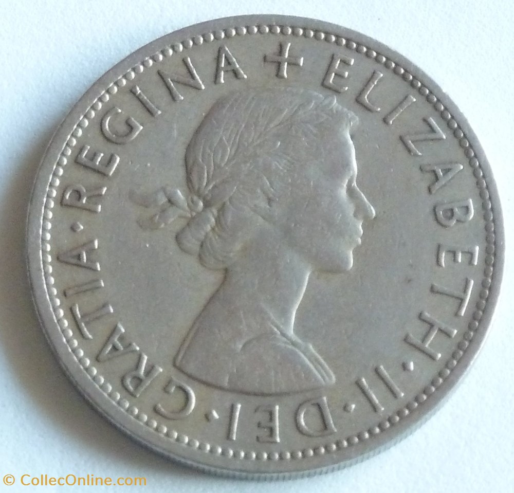 monnaies monde royaume uni 1 2 couronne 1956