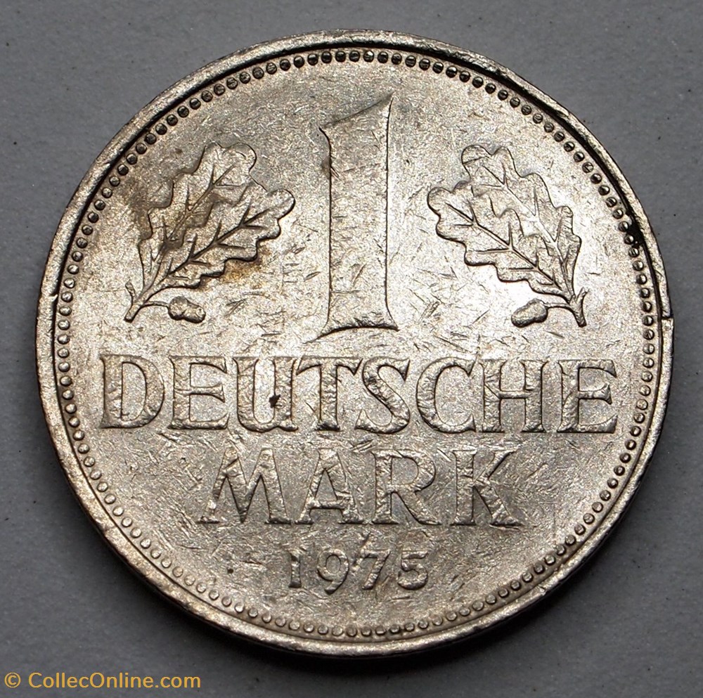 1 Mark - 1975 F monnaies monde allemagne 1 mark 1975 f