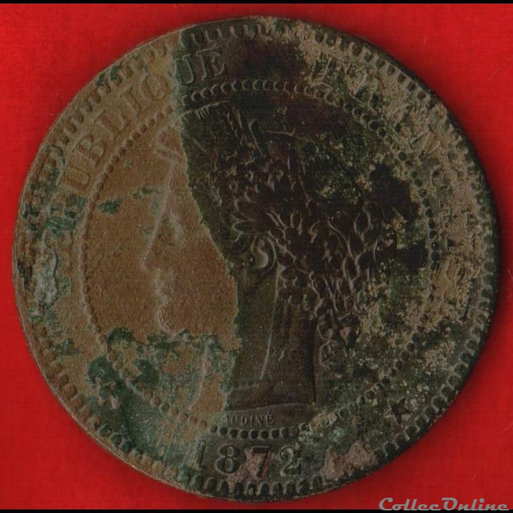 10 Centimes - Cérès - 1872 - Paris monnaies monde france 10 centimes ceres 1872 paris