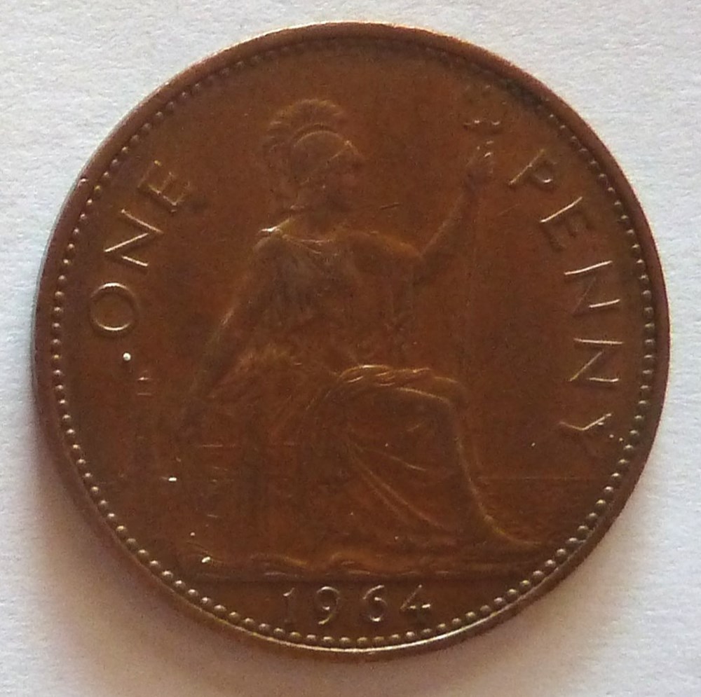 1 Penny - 1964 monnaies monde royaume uni 1 penny 1964