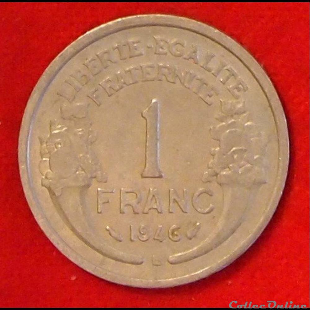 Morlon - 1 Franc - 1946 B monnaies monde france morlon 1 franc 1946 b