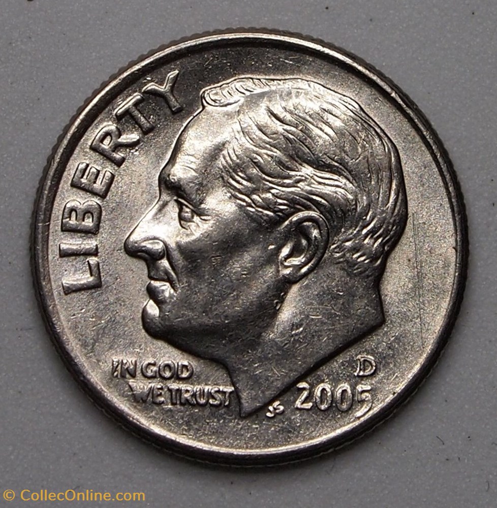 1 dime ( 10 cents ) - 2005 D monnaie monde etat uni 1 dime 10 cents 2005 d