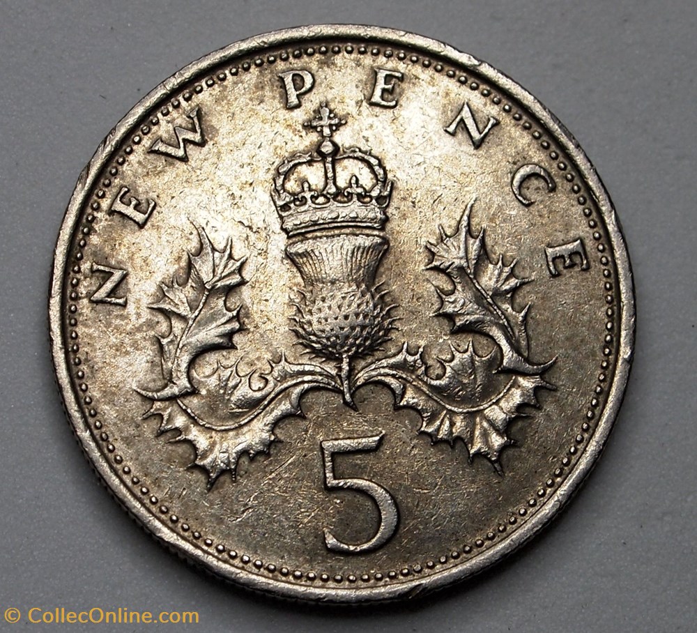5 Pence - 1970 monnaies monde royaume uni 5 pence 1970