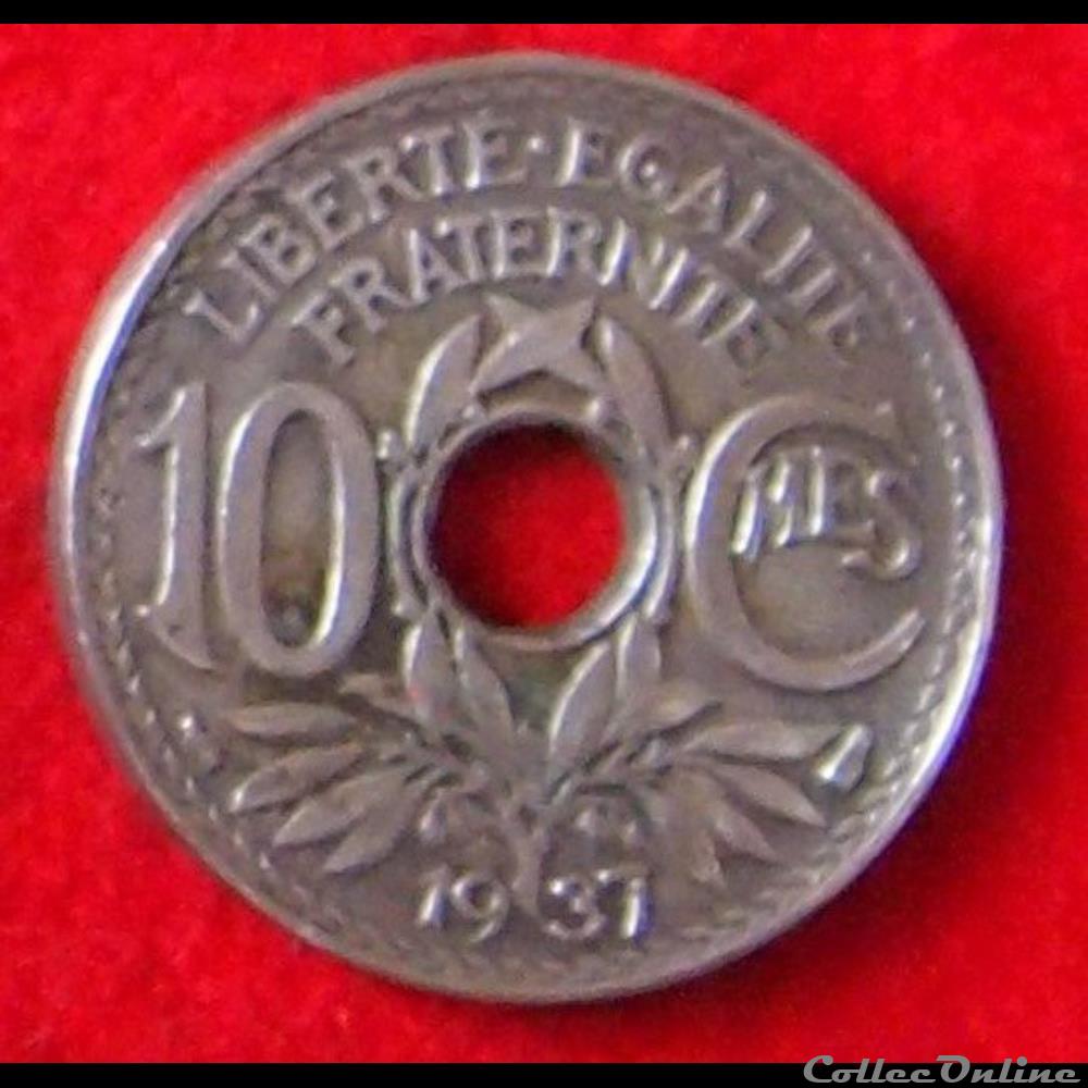 Lindauer - 10 Centimes - 1937 monnaies monde france lindauer 10 centimes 1937
