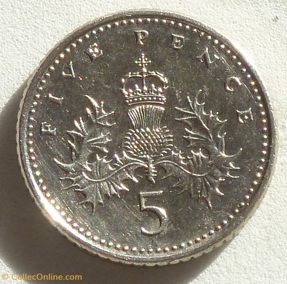 5 Pence - 1990 monnaies monde royaume uni 5 pence 1990