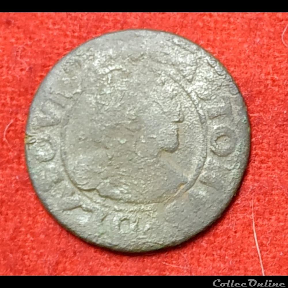 monnaies europe medievale france feodales principaute de dombes trevoux 1641 double tournois