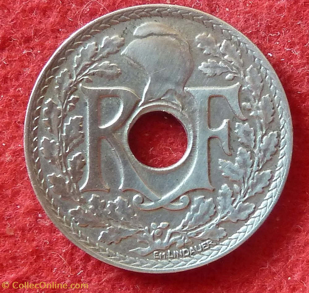 Lindauer - 25 Centimes - 1924 monnaies monde france lindauer 25 centimes 1924
