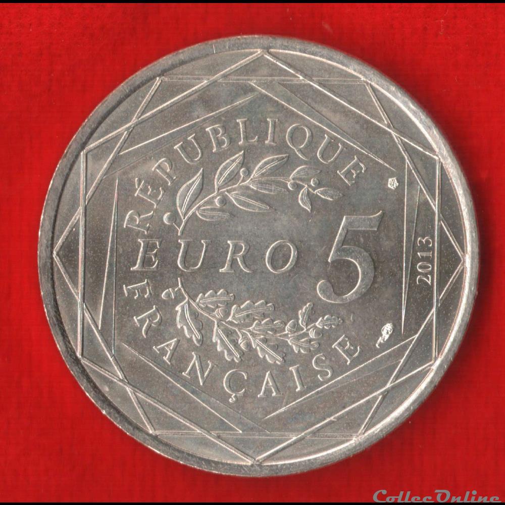 5 Euros - Fraternité - 2013 monnaies france 5 euros fraternite 2013