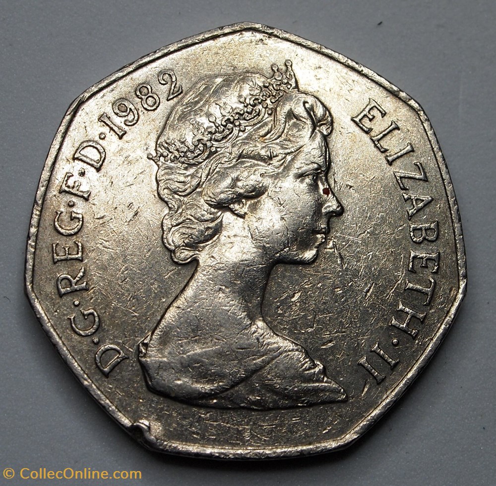 50 Pence - 1982 monnaies monde royaume uni 50 pence 1982