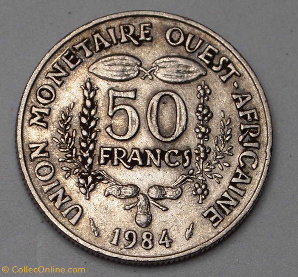 50 Francs - 1984 monnaies monde banque centrale etats de l afrique ouest 50 francs 1984