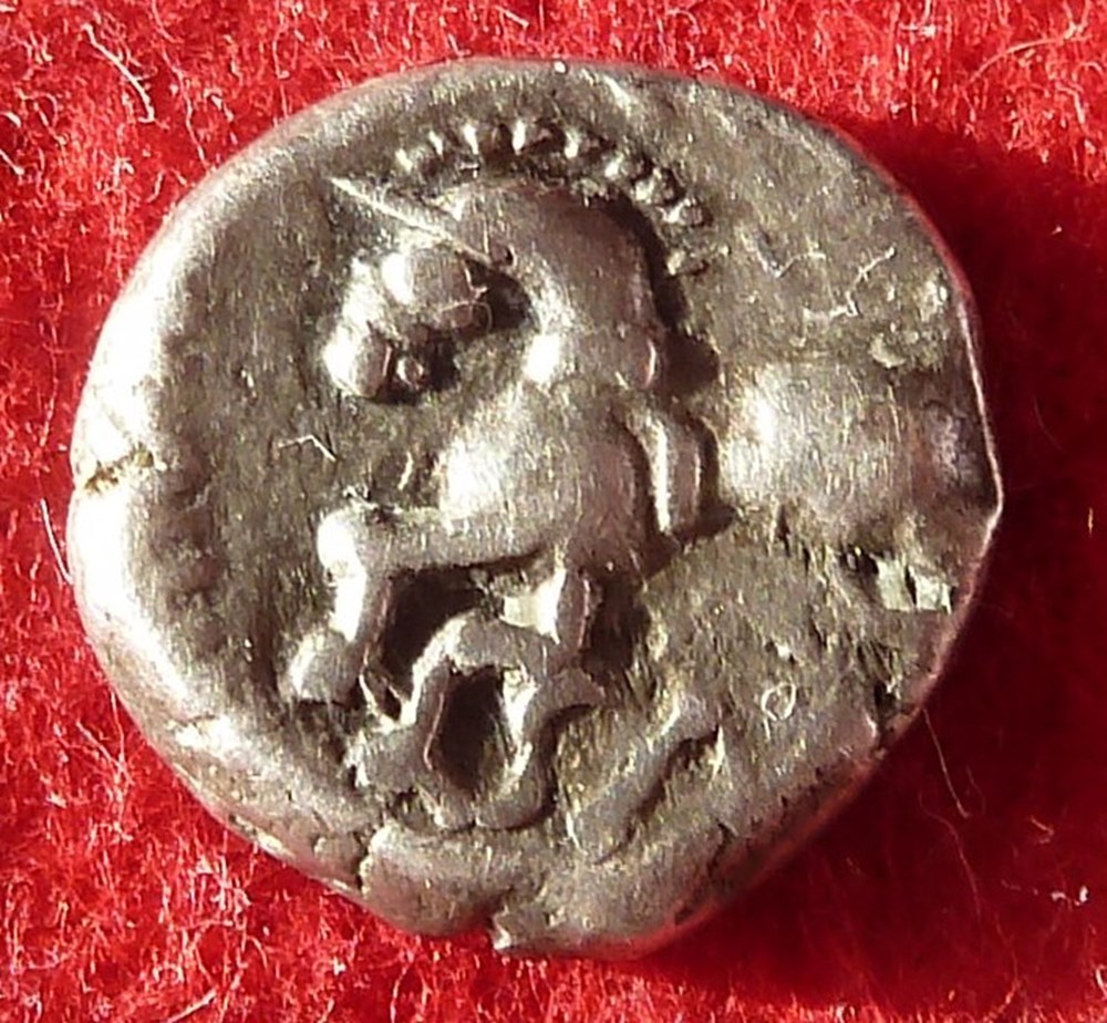 Sequanes - Denier Q. DOCI/SAM F monnaies antiques celtes sequanes denier q doci sam f