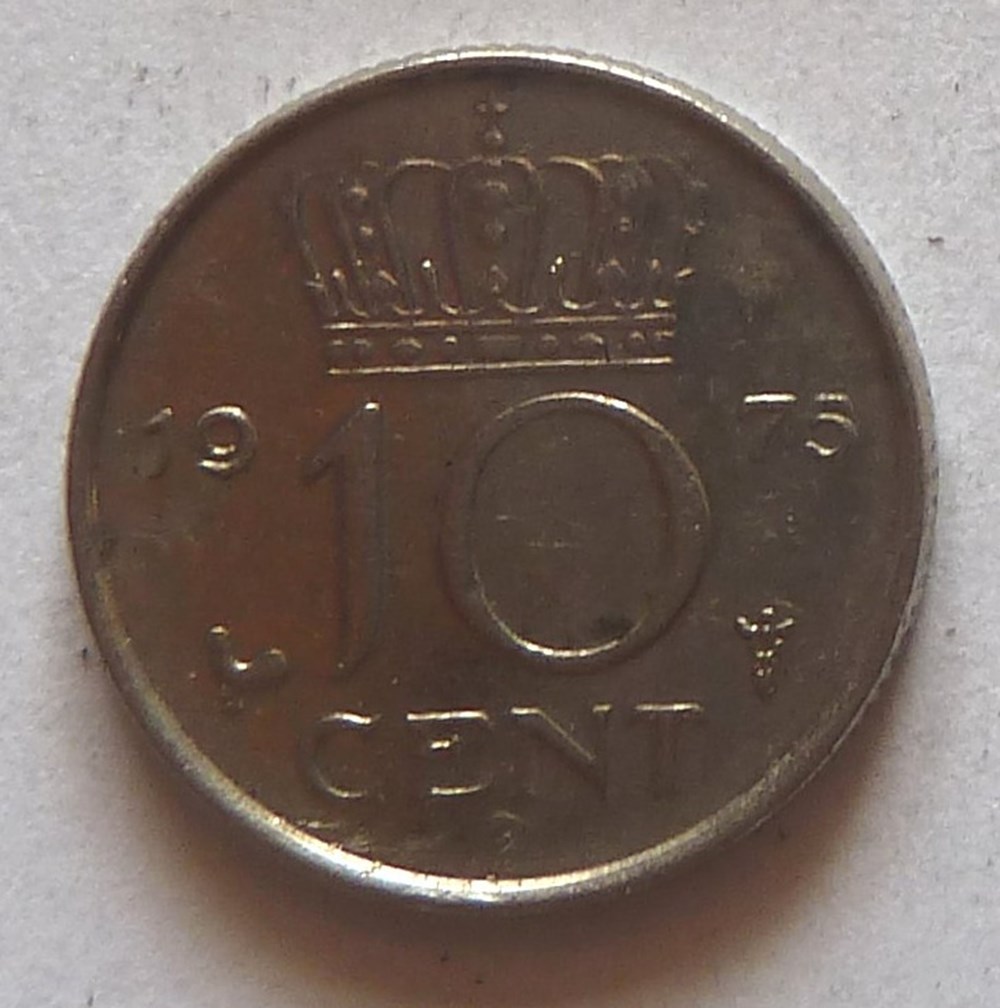 10 Cents - 1975 monnaies monde pays bas 10 cents 1975