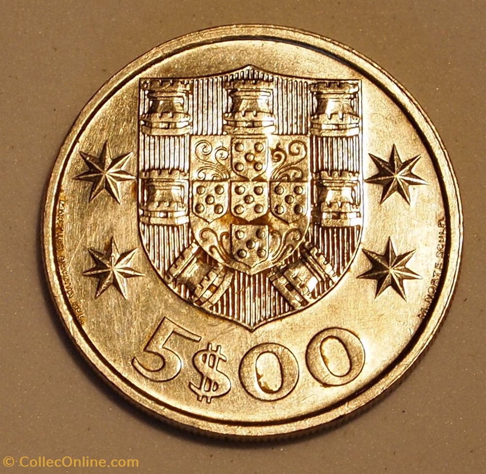 5 Escudos - 1985 monnaie monde portugal 5 escudos 1985