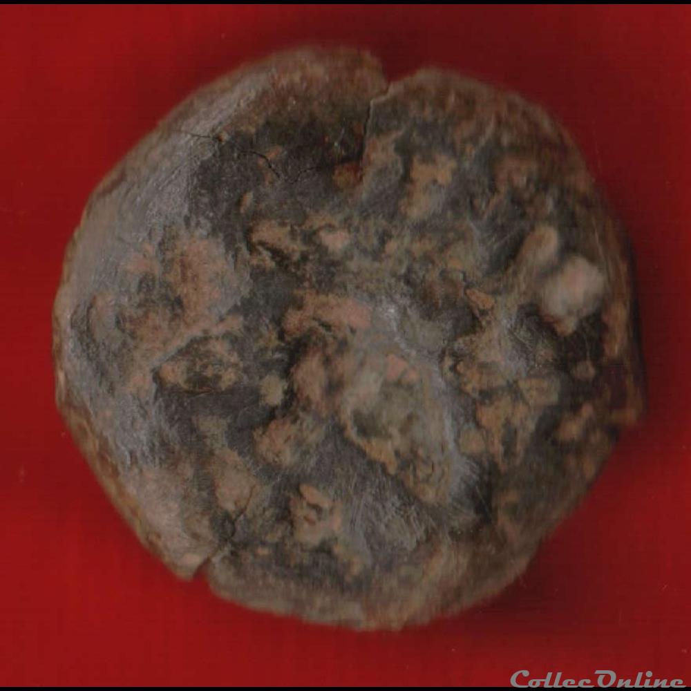 Senones - Potin à la tête “d’indien” monnaies antiques celtes senones potin a la tete d indien