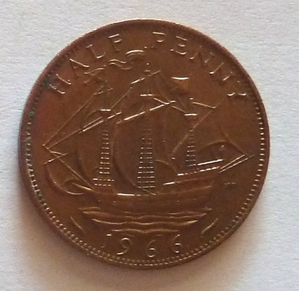 1/2 Penny - 1966 monnaies monde royaume uni 1 2 penny 1966
