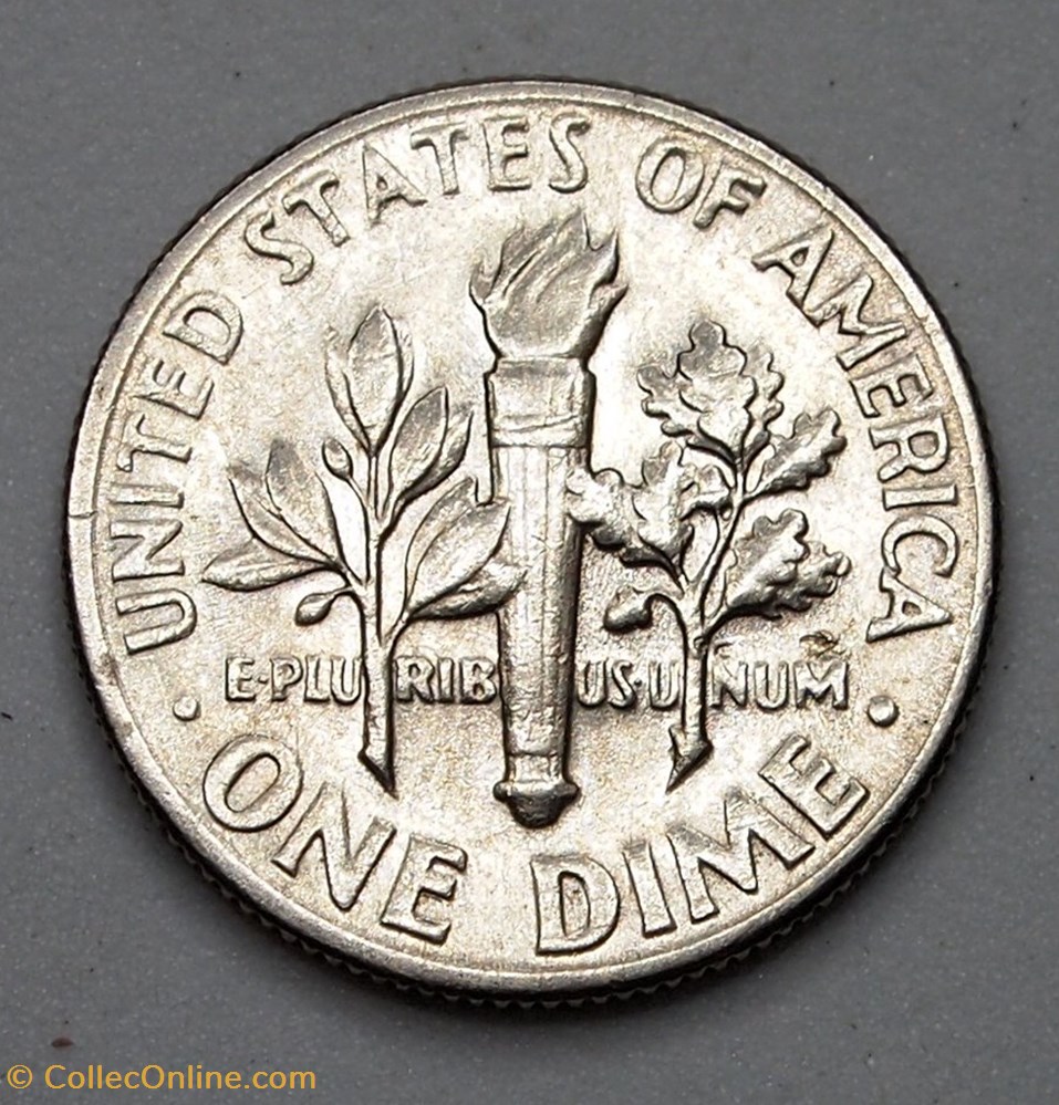 1 dime ( 10 cents ) - 1971 D monnaie monde etat uni 1 dime 10 cents 1971 d