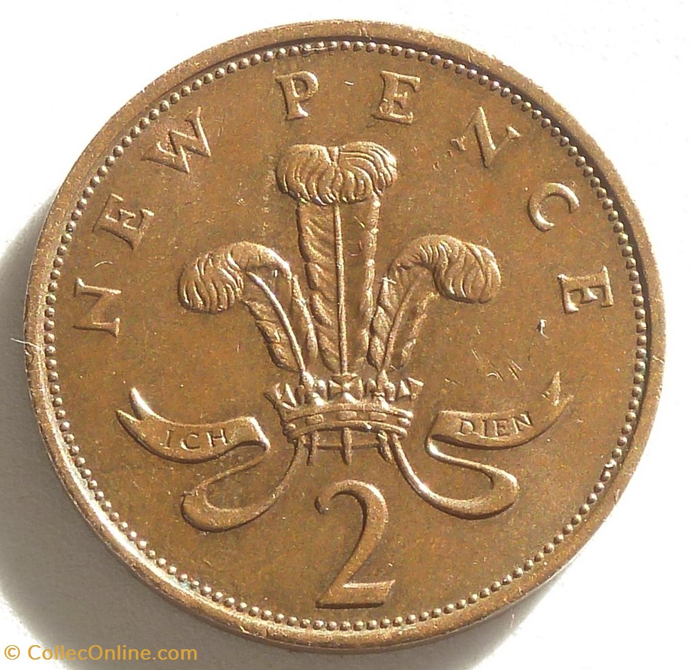 2 Pence - 1975 monnaies monde royaume uni 2 pence 1975