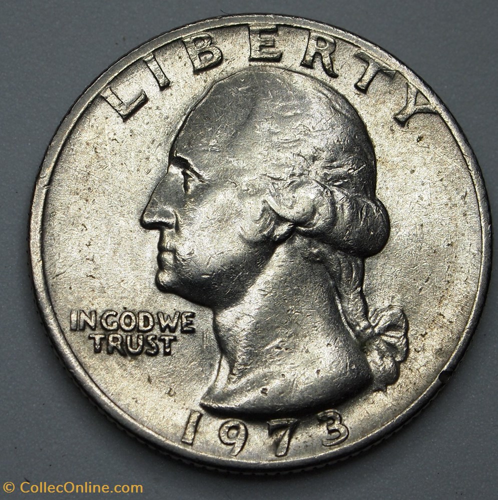 monnaie monde etat uni 1 4 dollar 25 cents 1973