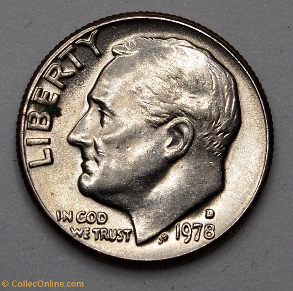 1 dime ( 10 cents ) - 1978 D monnaie monde etat uni 1 dime 10 cents 1978 d