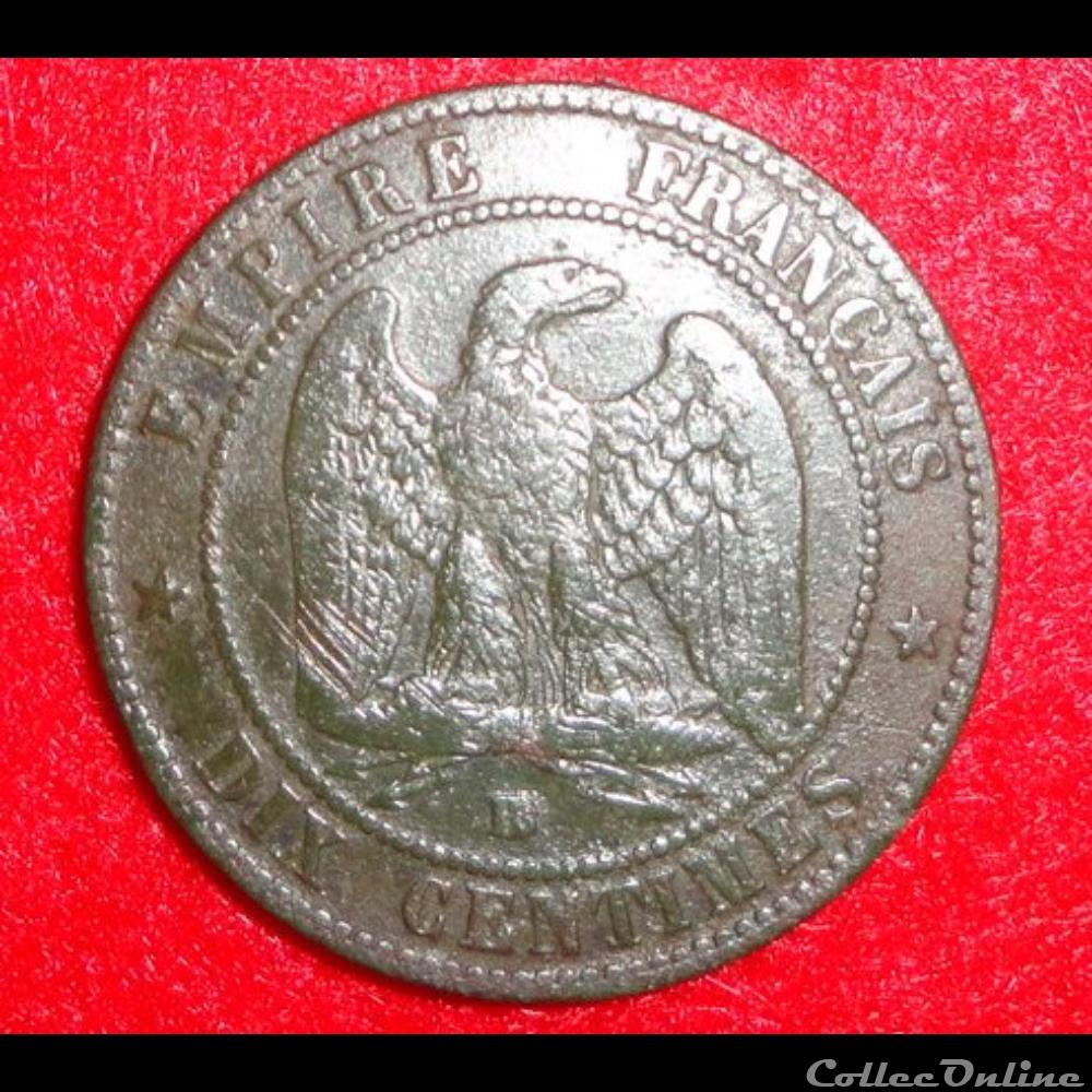 10 Centimes - 1854 - Strasbourg monnaies monde france 10 centimes 1854 strasbourg