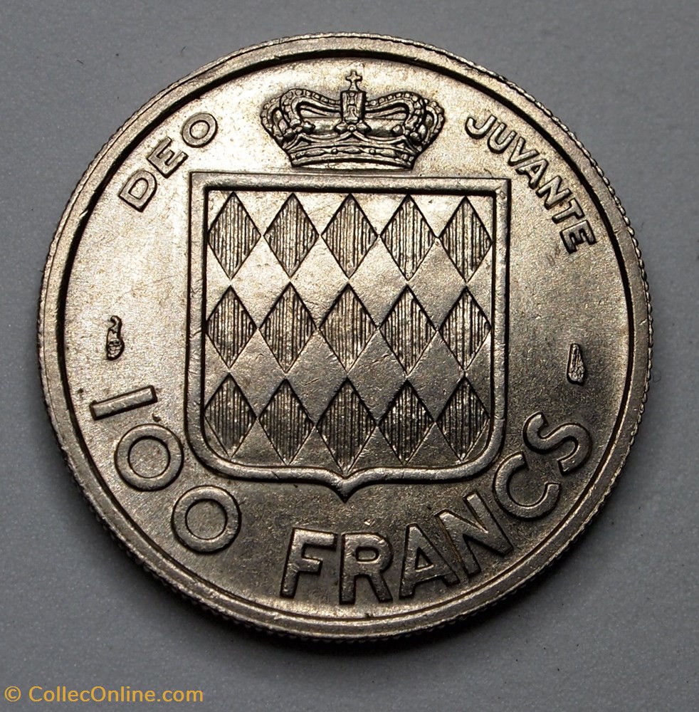 100 Francs - 1956 monnaie monde monaco 100 francs 1956