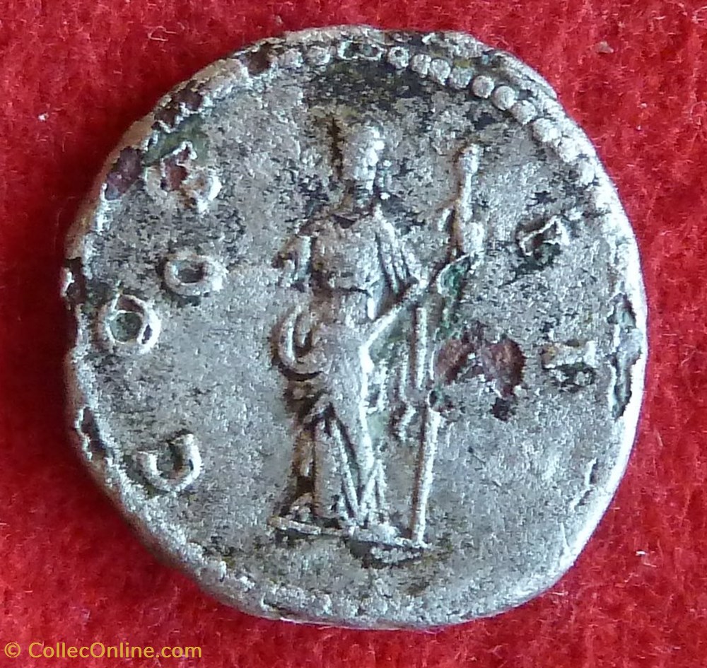 Denier d'Hadrien - La clémence monnaies antiques romaines imperiales et republicaines denier hadrien la clemence